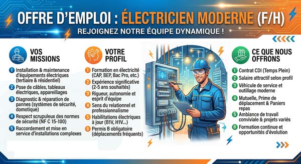 portrait de l’électricien moderne 1 infographie-offre-emploi-électricien