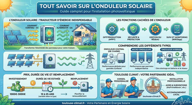 à quoi sert un onduleur solaire dans une installation photovoltaïque ? 2 infographie-onduleur-solaire